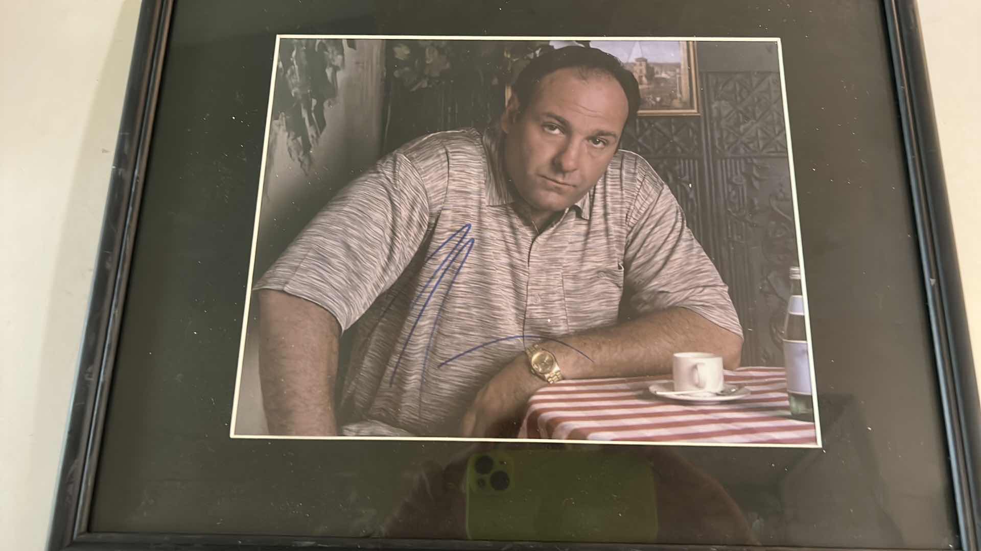 Photo 2 of AUTHENTIC SIGNED “JAMES GANDOLFINI” 8” x 10” PHOTO FRAMED WITH COA