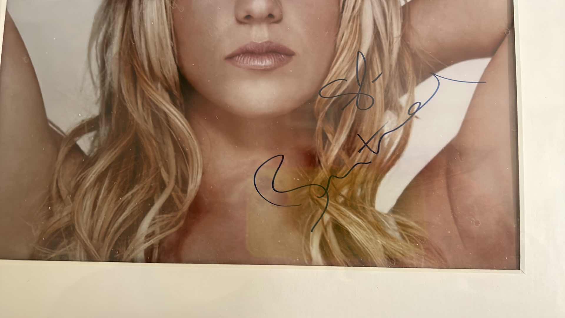 Photo 2 of BRITTANY SPEARS PHOTO SIGNED WITH COA FRAMED 14 3/4” x 12”