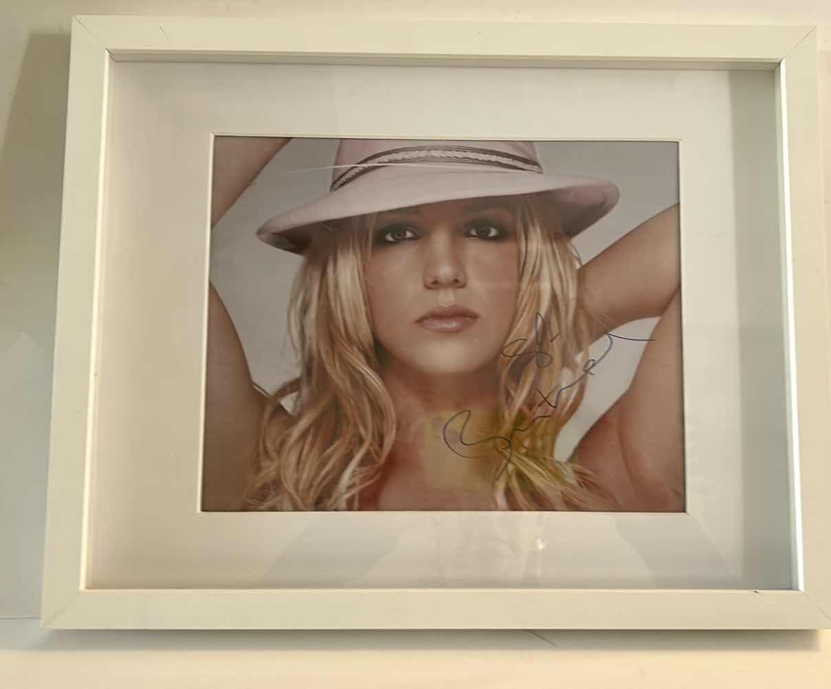 Photo 1 of BRITTANY SPEARS PHOTO SIGNED WITH COA FRAMED 14 3/4” x 12”