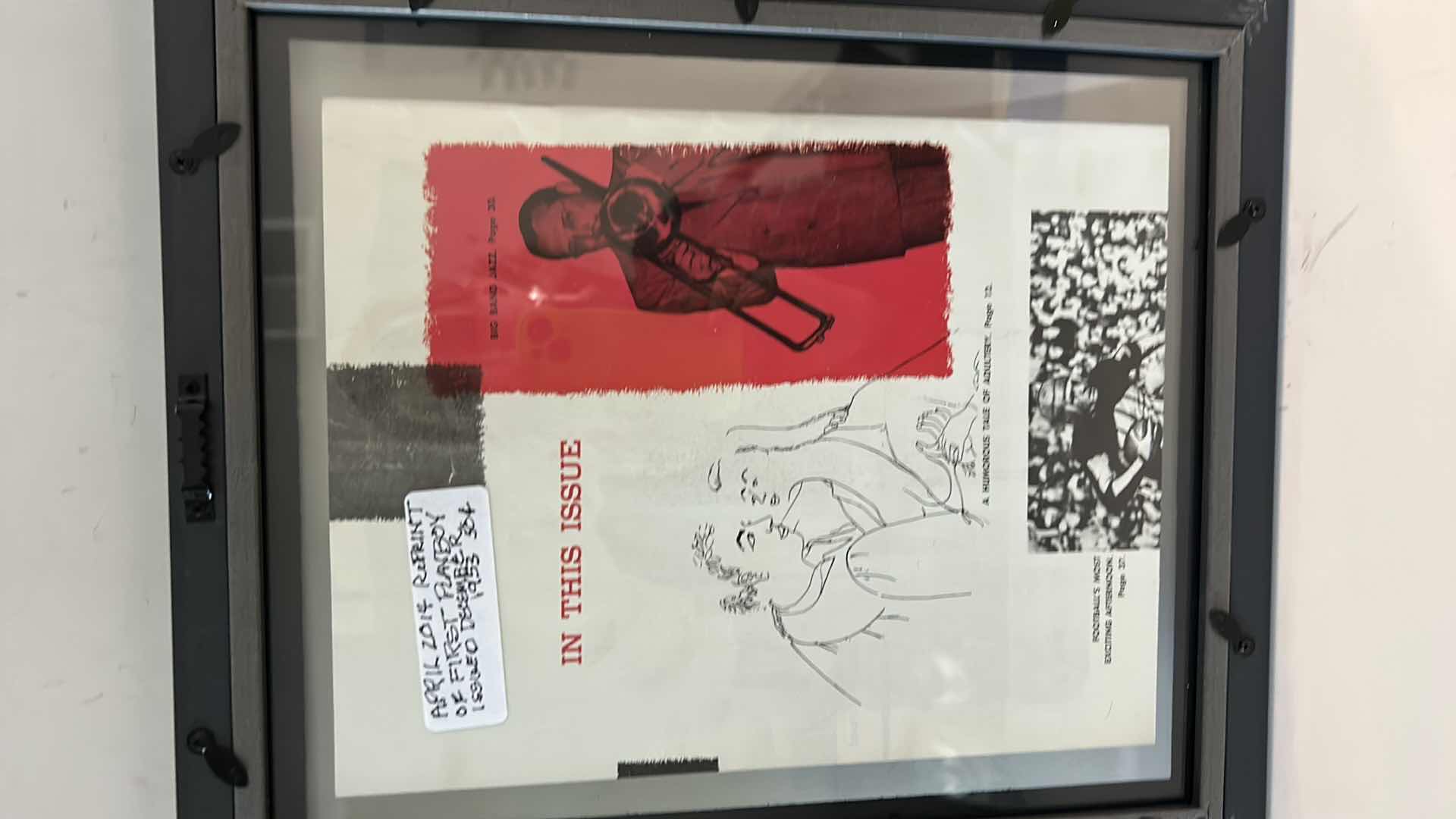 Photo 5 of 1955 ENVELOPE WITH MARILYN MONROE AND HUGH HEFNER SIGNATURES AND 1953 PLAYBOY COVER OF MARILYN MONROE FRAMED 12.25” x 14.25”