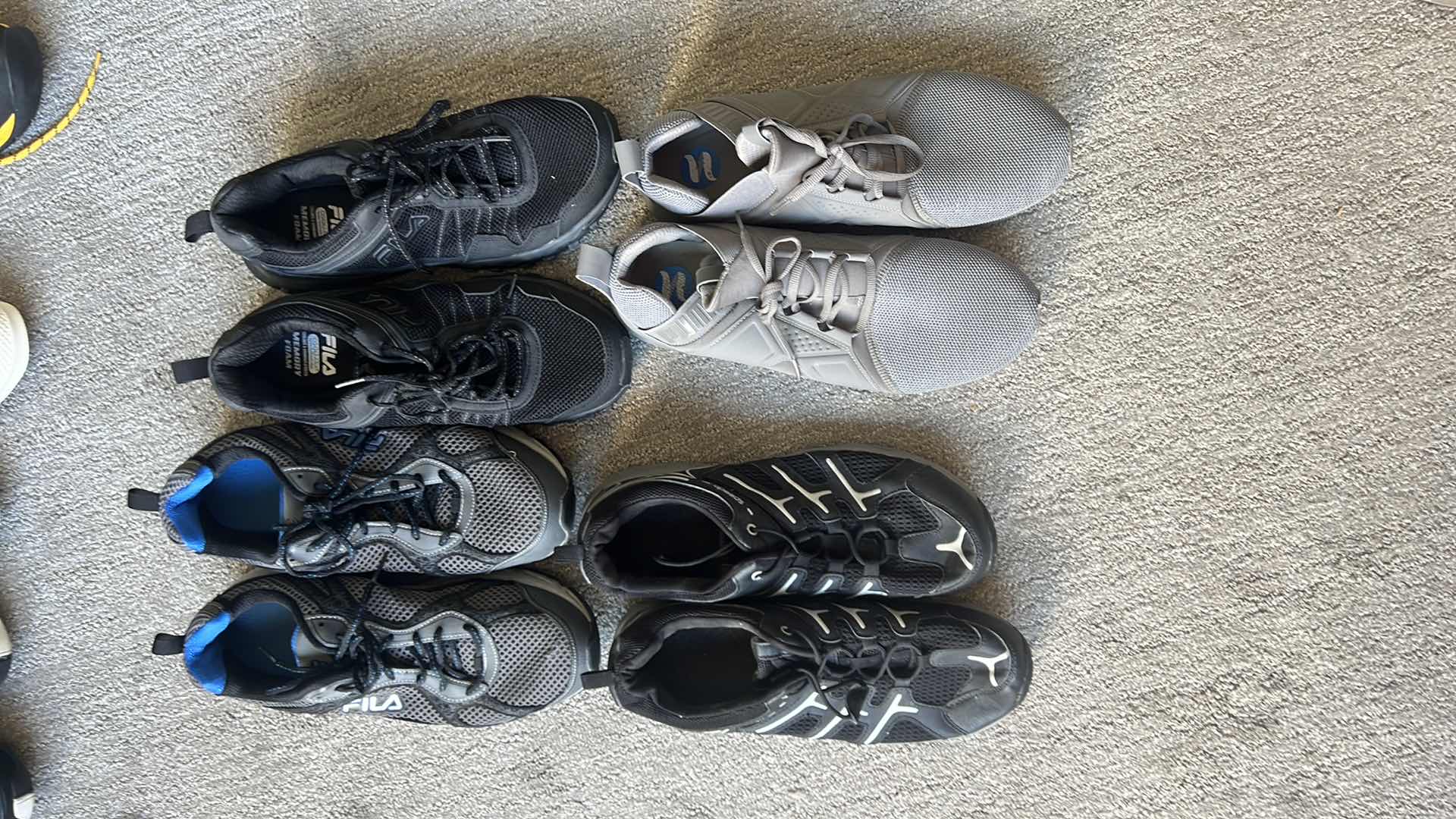 Photo 1 of 4 PAIRS MEN’S ATHLETIC SHOES (SIZE 12)