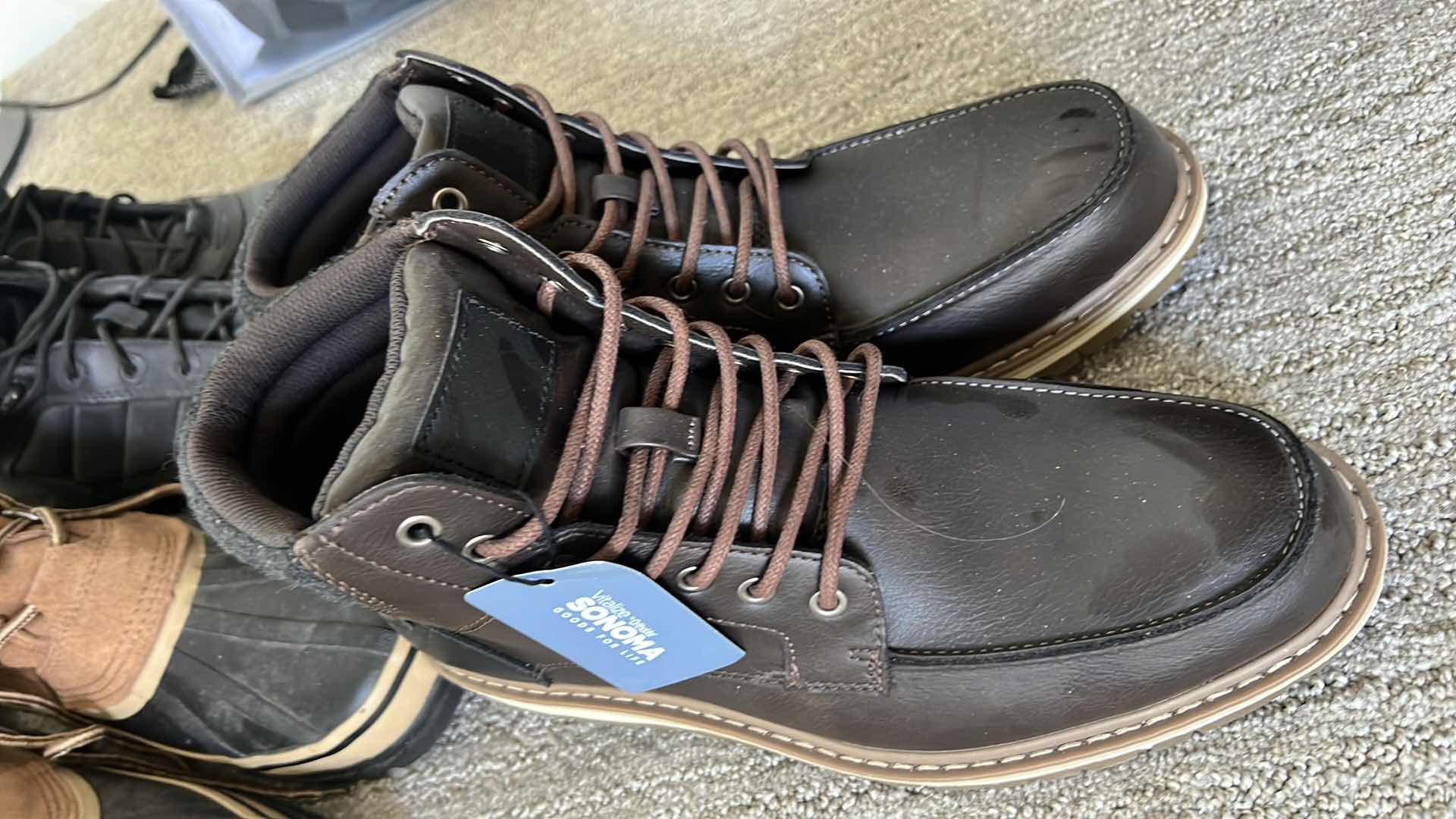 Photo 2 of 5 PAIRS - MEN’S WORK BOOTS (SIZE 12)