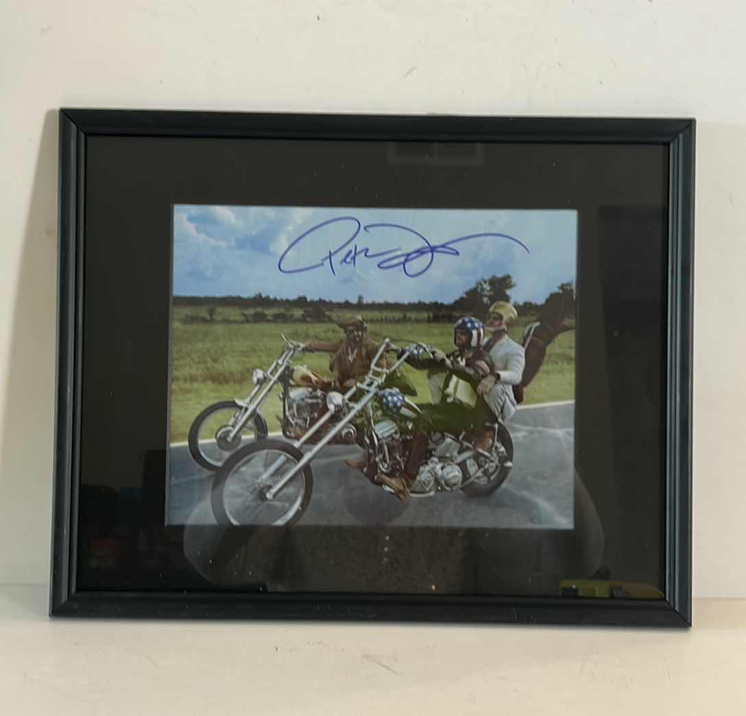 Photo 1 of CELEBRITY AUTOGRAPHED PHOTO “PETER FONDA  FRAMED 15” x 12” WITH LETTER OF AUTHENTICITY