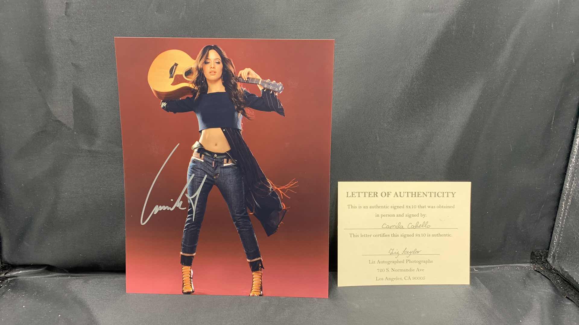 Photo 1 of CAMILA CABELLO - SIGNED AUTOGRAPHED PHOTO W LETTER OF AUTHENTICITY 8” X 10”