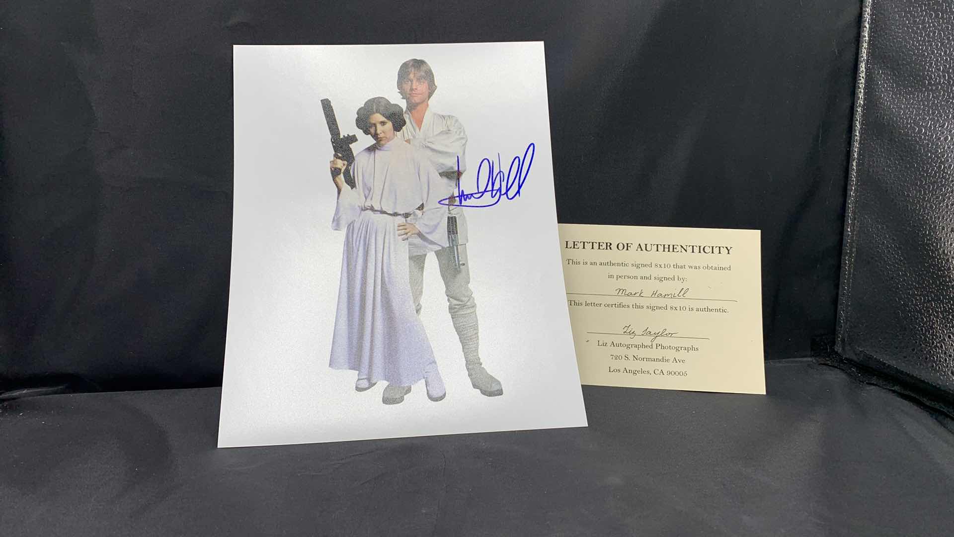 Photo 1 of MARK HAMILL  - SIGNED AUTOGRAPHED PHOTO W LETTER OF AUTHENTICITY 8” X 10”