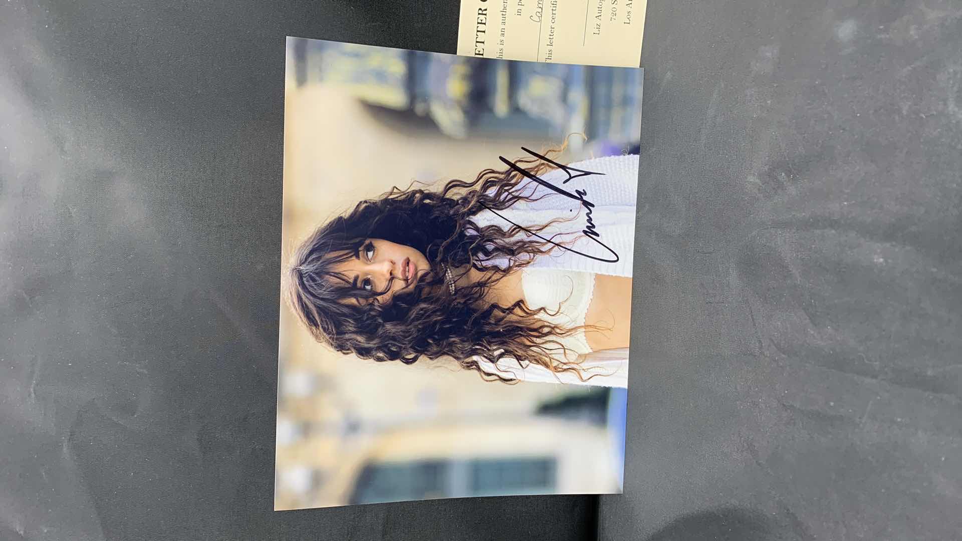 Photo 2 of CAMILA CABELLO  - SIGNED AUTOGRAPHED PHOTO W LETTER OF AUTHENTICITY 8” X 10”