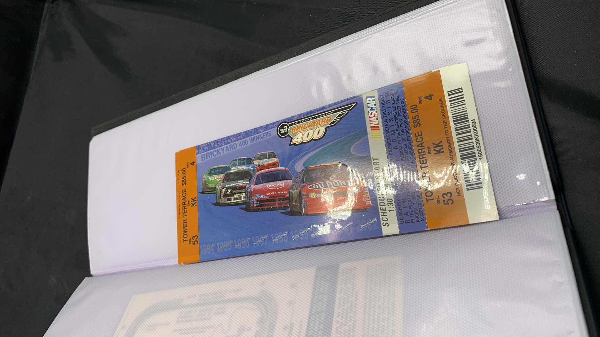 Photo 2 of BINDER OF INDIANAPOLIS 500 RACE TICKETS