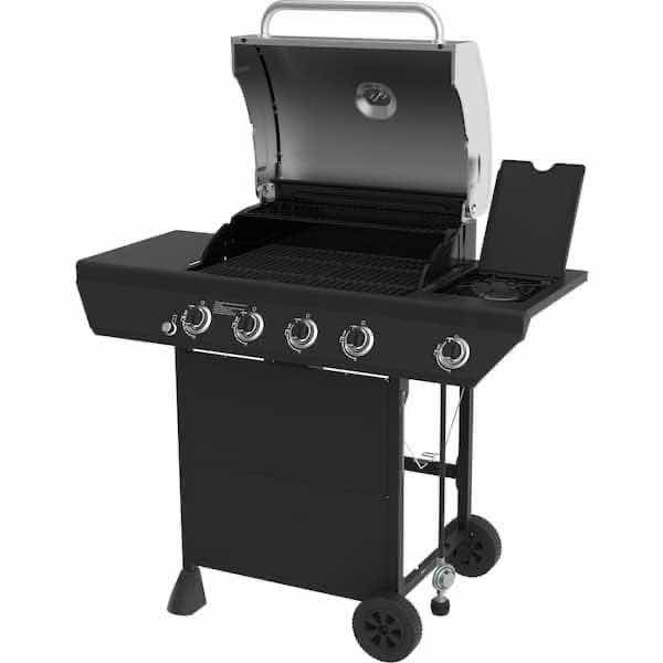 Photo 2 of NEXGRILL BLACK & STAINLESS STEEL 4 BURNER PROPANE GAS BBQ GRILL W SIDE BURNER MODEL 720-0925P