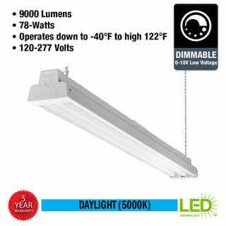 Photo 4 of COMMERCIAL ELECTRIC 4 FT WHITE LED LINEAR INDUSTRIAL LOW BAY LIGHT 1004 095 961