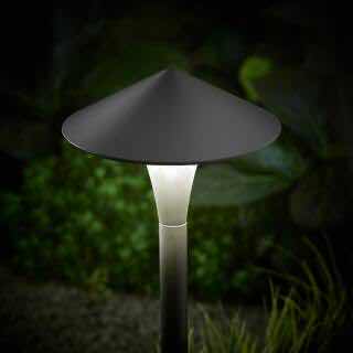 Photo 3 of HAMPTON BAY ANDERSON MATTE BLACK LOW VOLTAGE LED OUTDOOR LANDSCAPE HAT PATH LIGHT KZB1501HX-01/MB