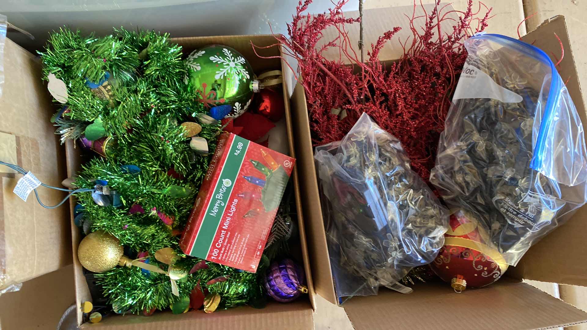 Photo 3 of ASSORTED CHRISTMAS DECOR IN GARAGE CABINET