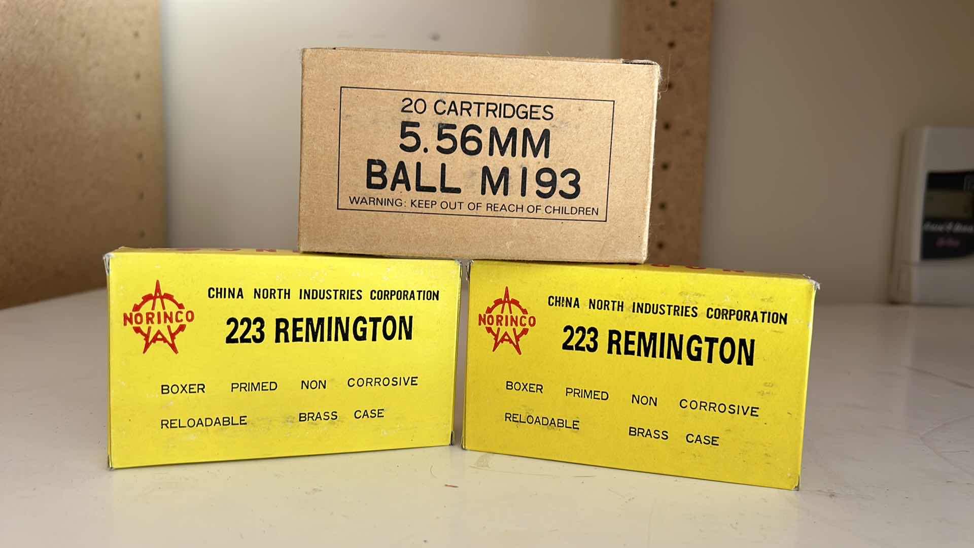 Photo 1 of 2 NEW 223 REMINGTON BULLETS AND 1 REFILLABLE CARTRIDGES