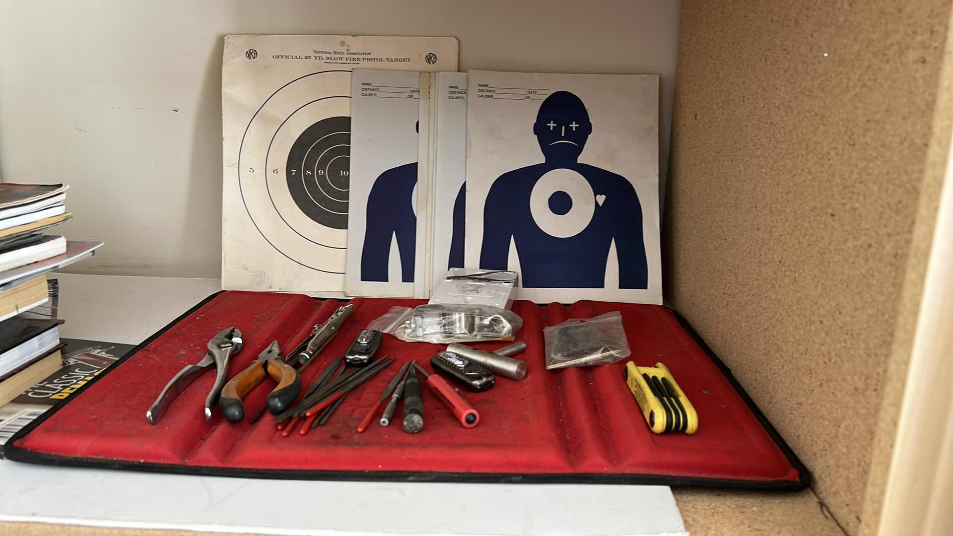 Photo 1 of GUN CLEANING MAT, TARGETS AND TOOLS