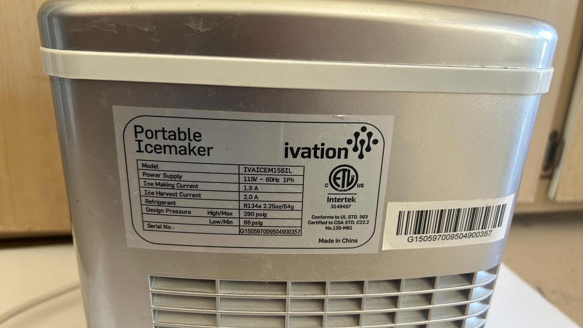 Photo 4 of IVATION PORTABLE ICE MAKER (TESTED)