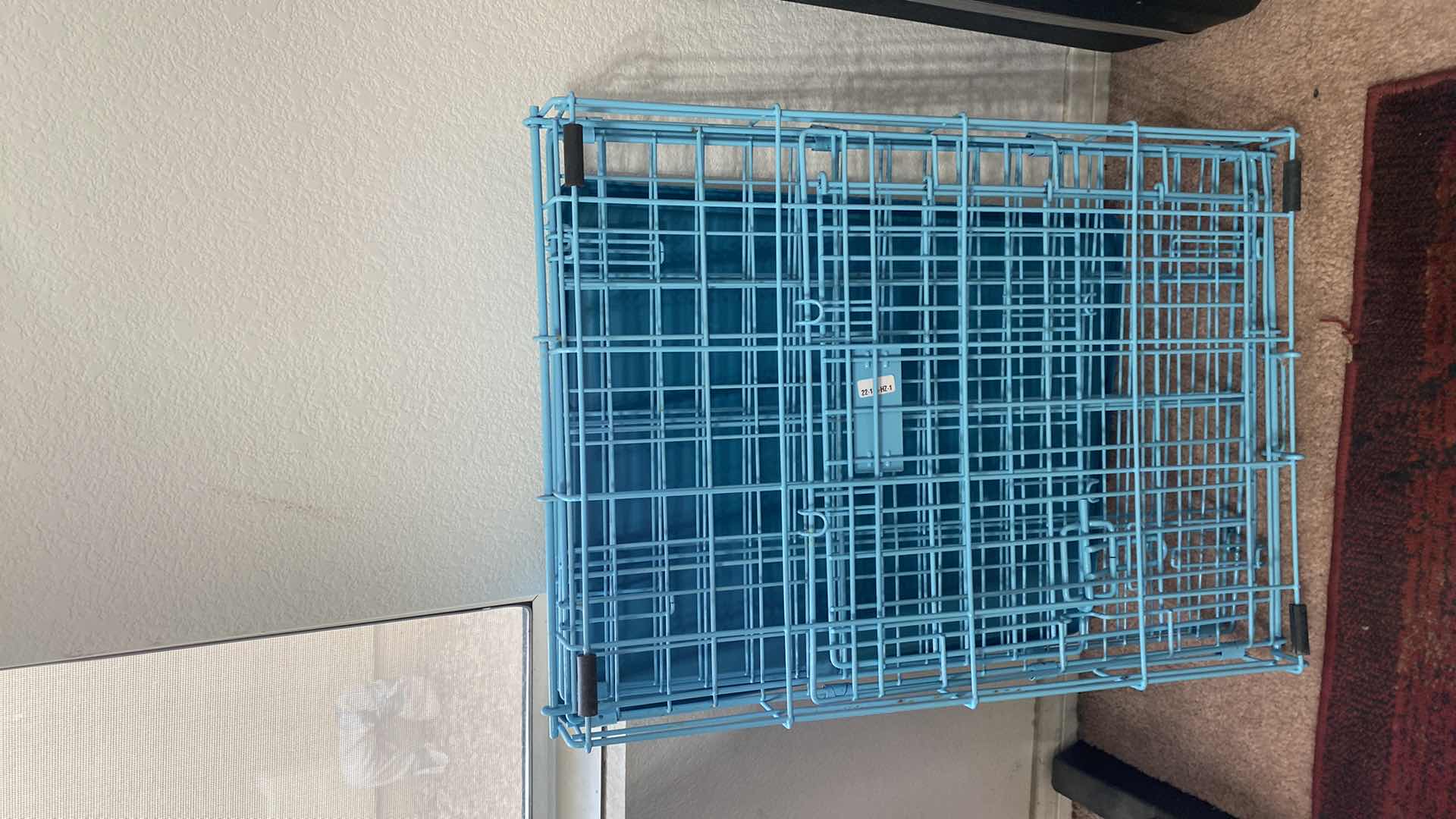 Photo 3 of MIDWEST BLUE COLLAPSABLE DOG CRATE 24” X 17” H19”