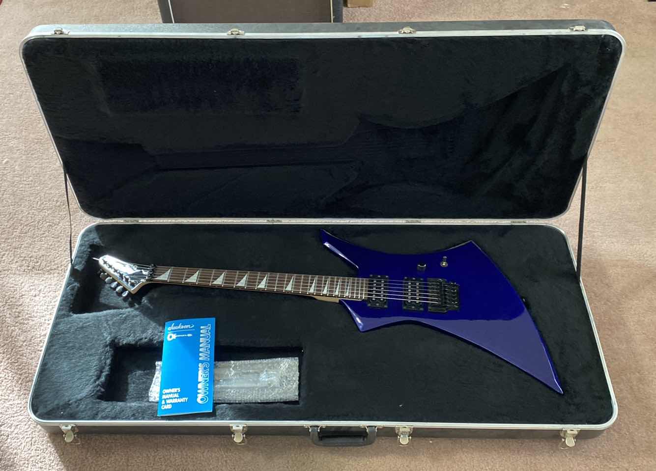 Photo 2 of  JACKSON KELLY CHARVEL ELECTRIC GUITAR SERIAL#99101385 ELECTRIC BLUE COLOR IN CASE NON-REFUNDABLE FINAL SALE