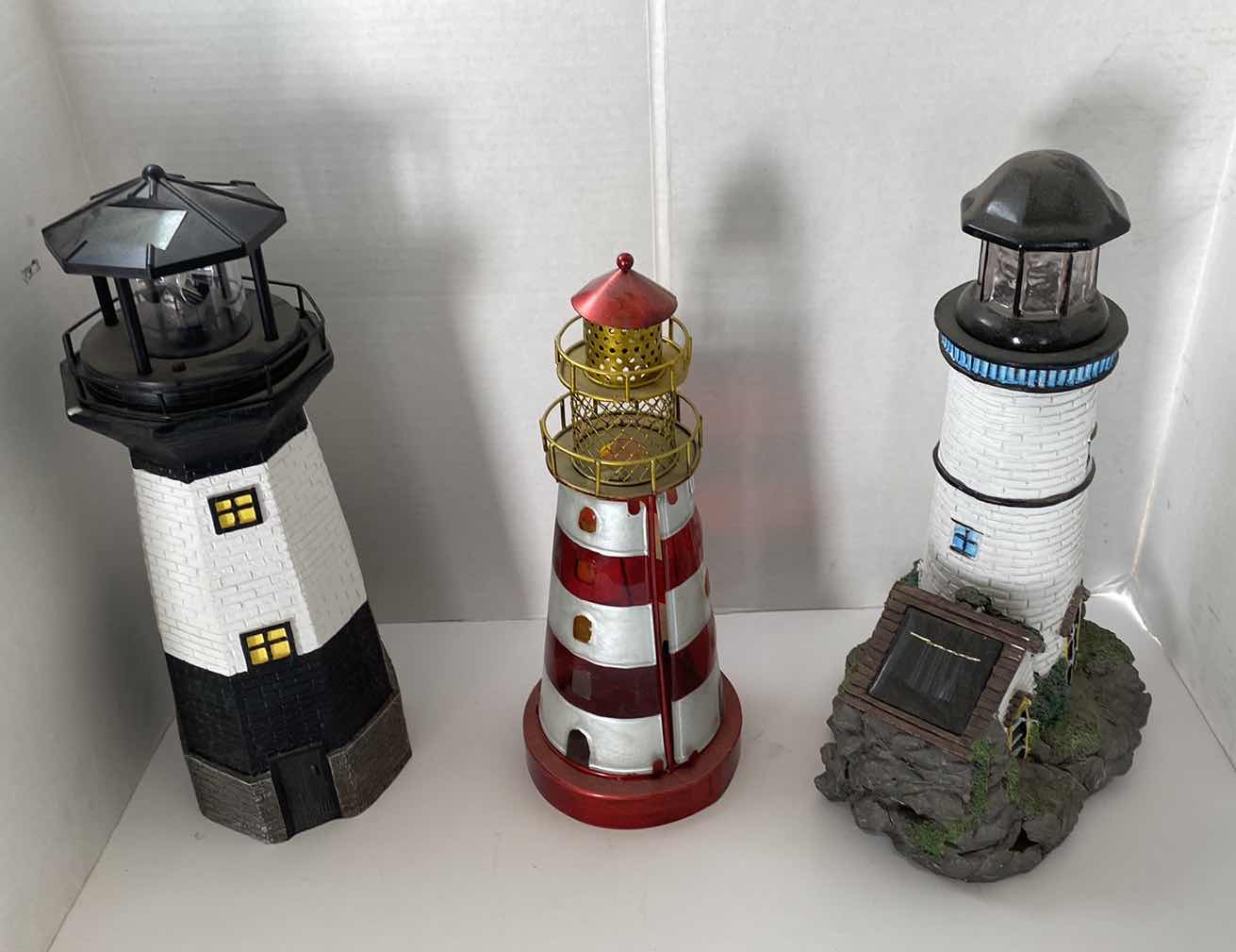 Photo 1 of 3 MIXED MEDIA LIGHT HOUSES TALLEST 14”