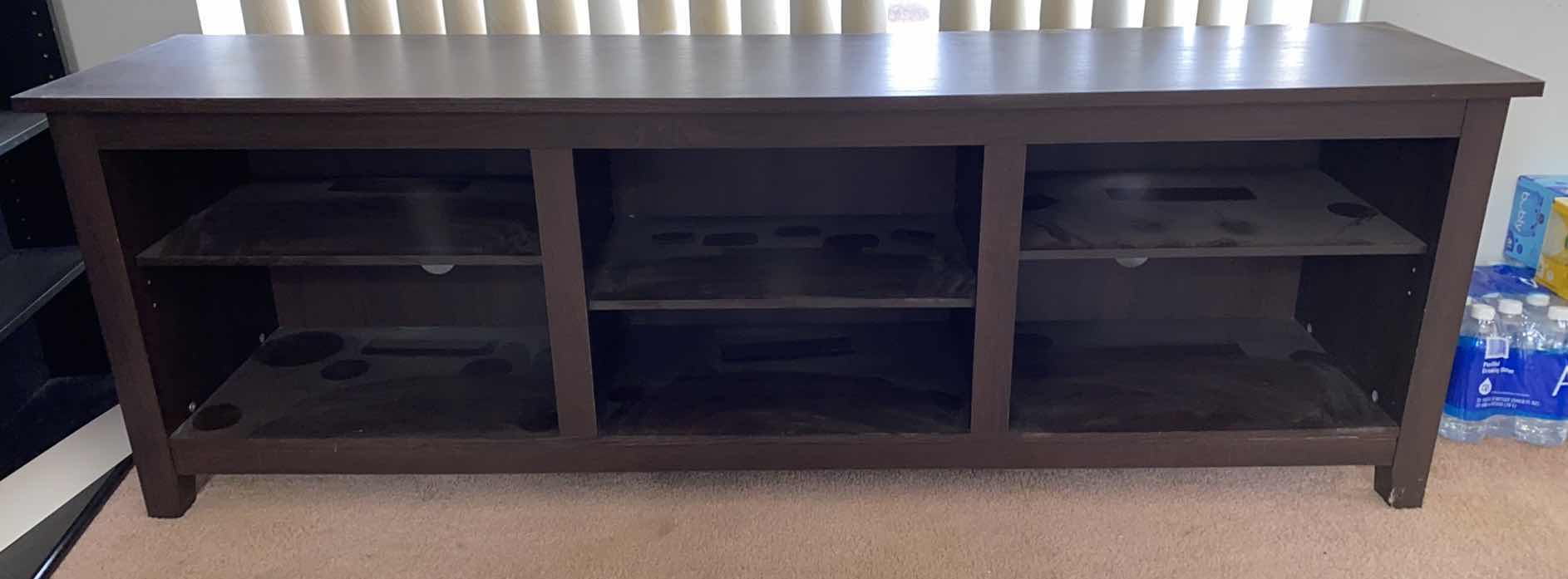 Photo 1 of DARK LAMINATED ENTERTAINMENT CENTER 70“ x 16“ H 23”