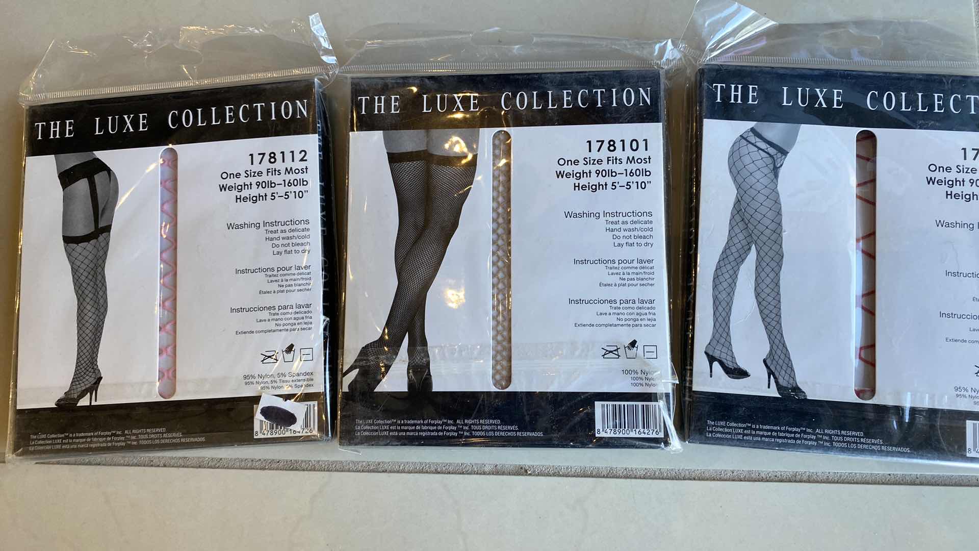 Photo 1 of 3 PAIRS WOMENS ONE SIZE FITS MOST THIGH HIGH HOISERY