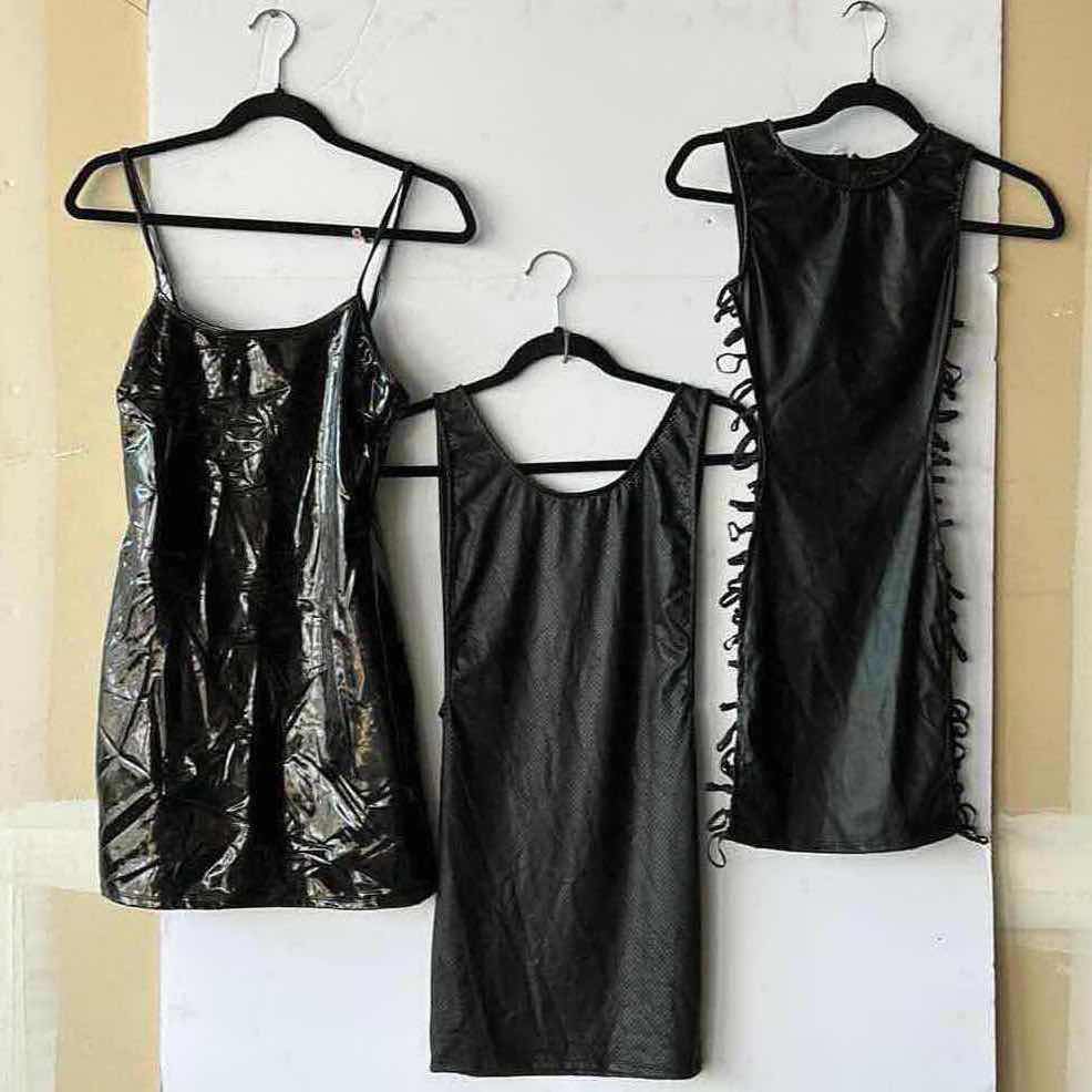 Photo 1 of 3 FAUX LEATHER DRESSES SIZE SMALL