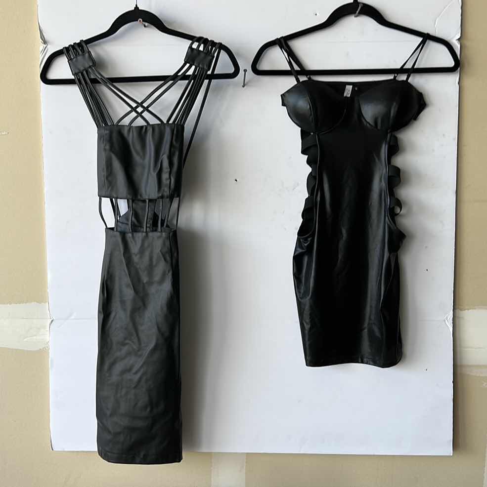 Photo 1 of 2 FAUX LEATHER DRESSES SIZE SMALL