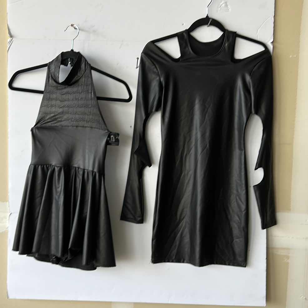 Photo 1 of 2 FAUX LEATHER DRESSES SIZE SMALL