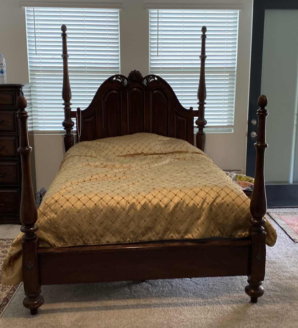 Photo 1 of A.R. T.  FURNITURE QUEEN SIZE ORNATE POSTER BED 67” X 90” H 86”