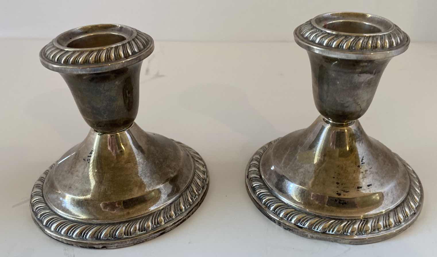 Photo 1 of GORHAM STERLING WEIGHTED CANDLE HOLDERS