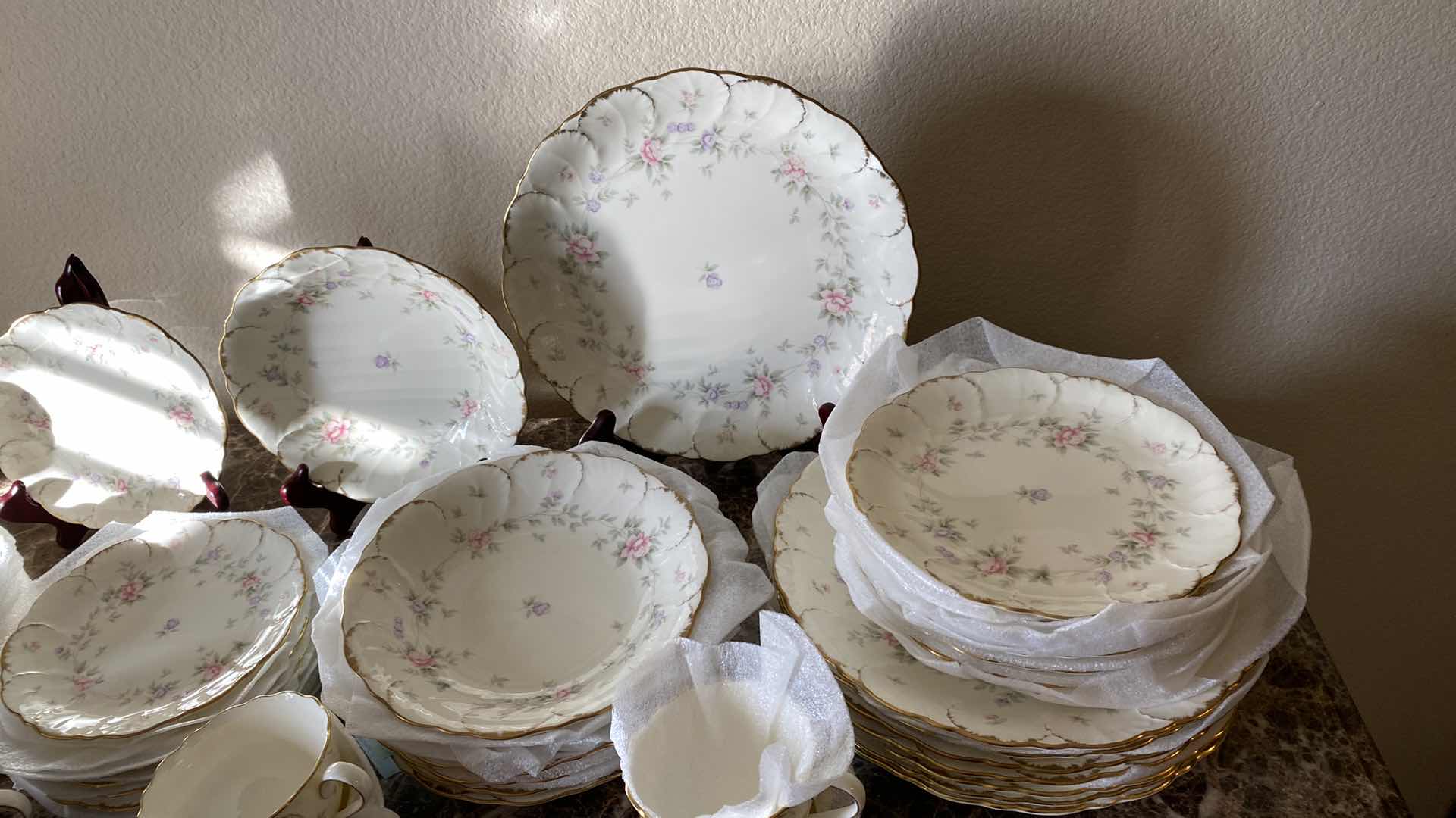 Photo 2 of REMEMBRANCE IVORY BONE CHINA BY MIKASA JAPAN  SERVICE FOR 8, 56 PIECES