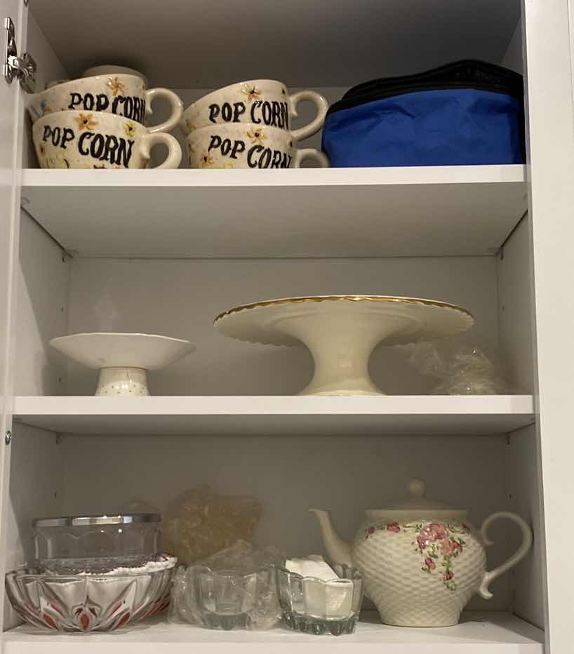 Photo 1 of 3 SHELVES CABINET BUTLER PANTRY GLASSWARE CERAMIC POPCORN AND MORE
