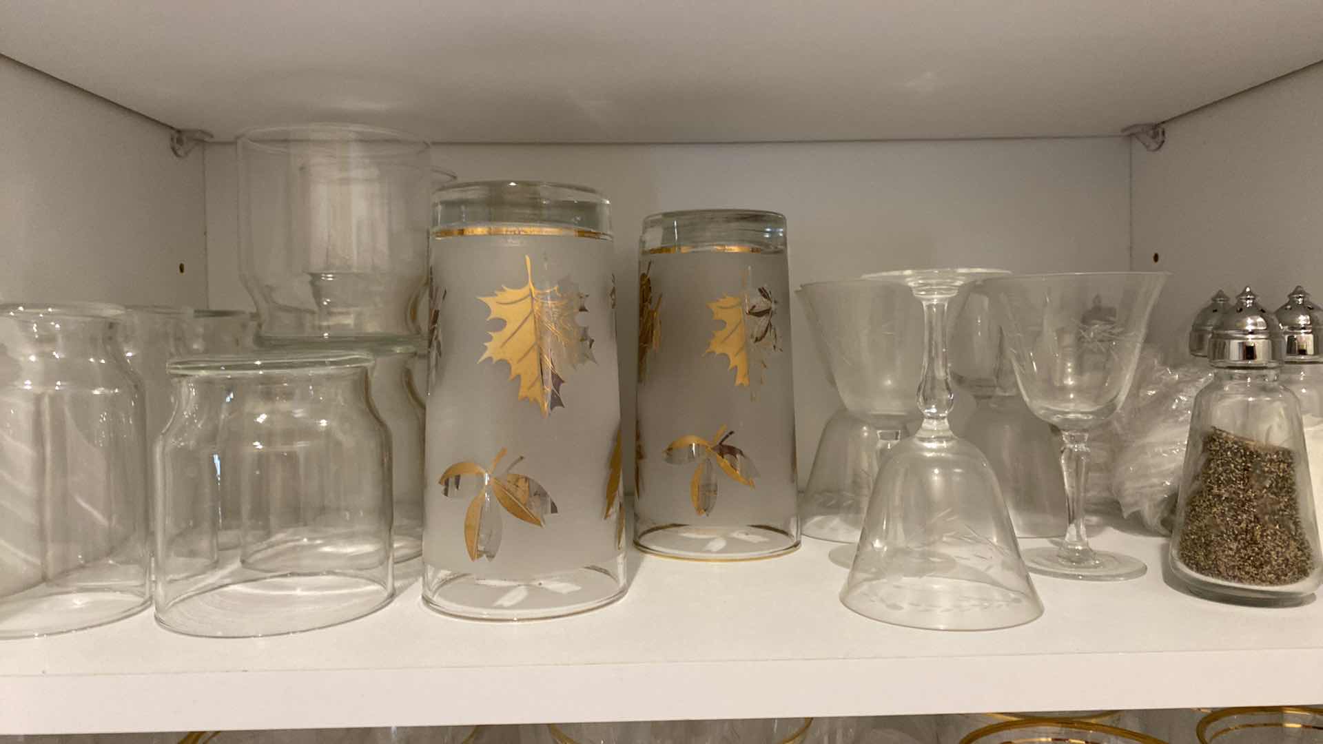 Photo 2 of 3 SHELVES IN BUTLER PANTRY GLASSES AND ICE CREAL BOWLS