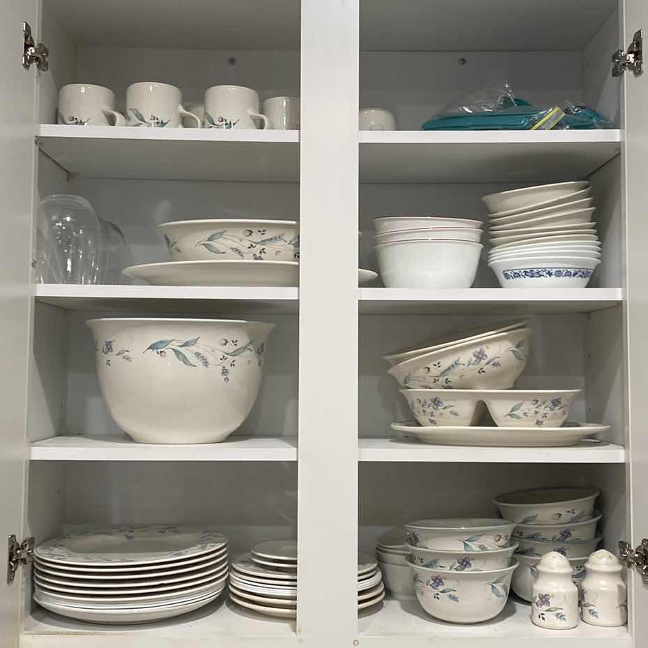 Photo 1 of CONTENTS OF CABINET DISHES