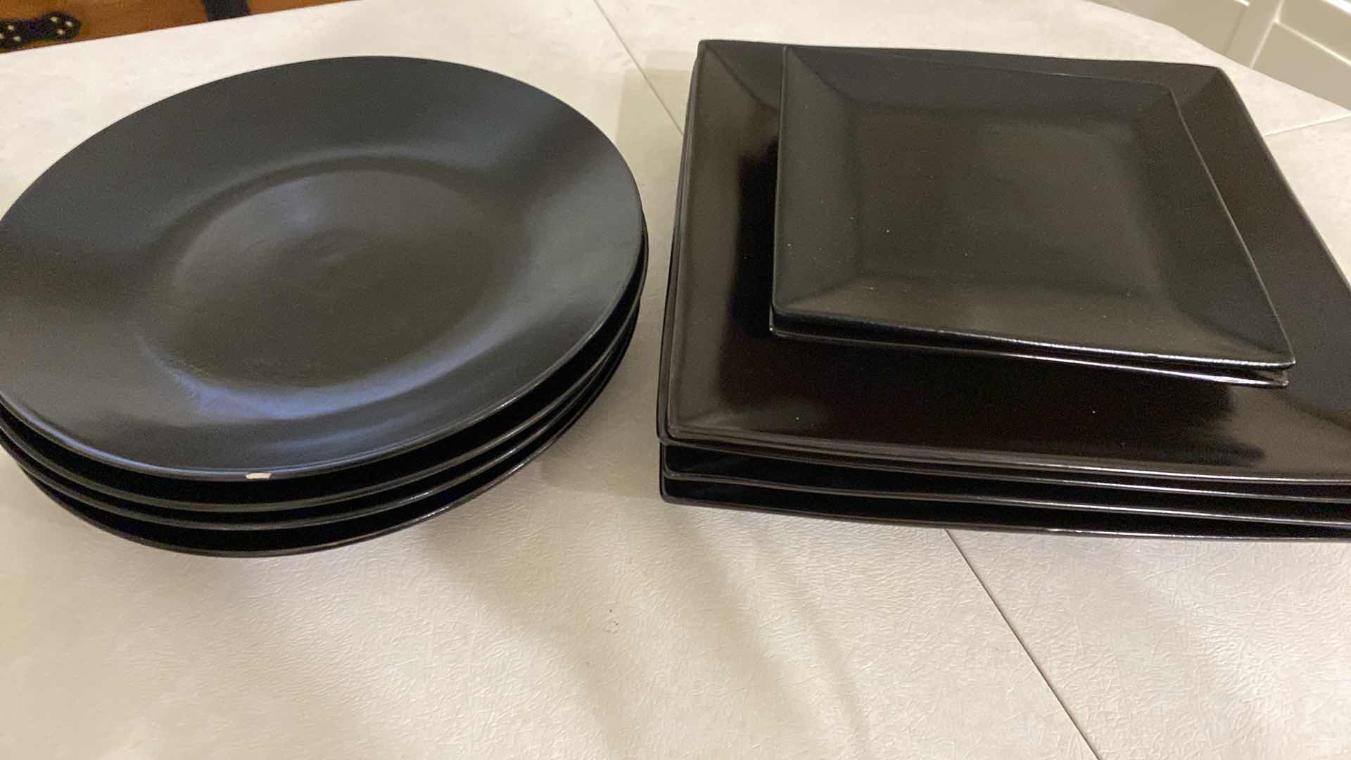 Photo 2 of 10 PIECES BLACK DISHES