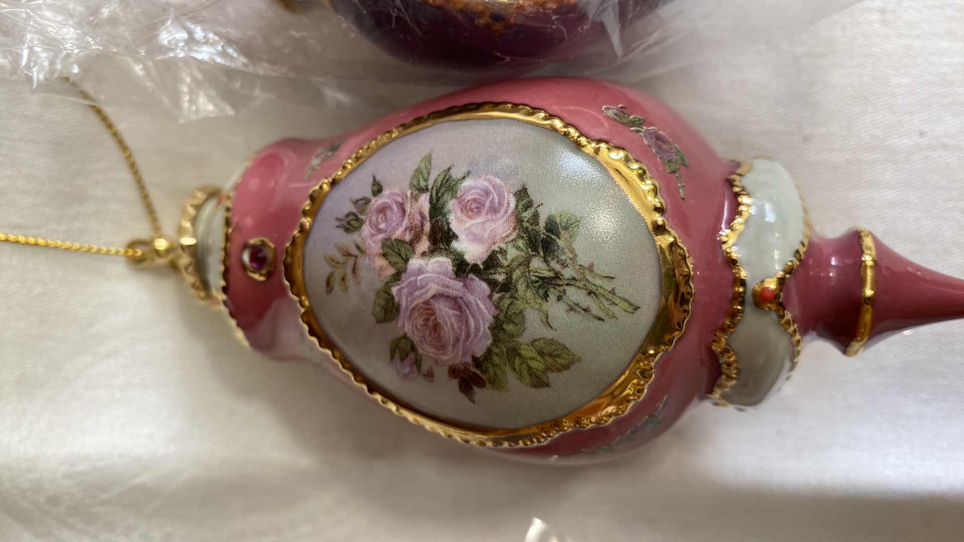 Photo 5 of VINTAGE THREE LENA LIU’s FOREVER FLOWERS PORCELAIN ORNAMENTS COLLECTIBLES BY BRADFORD EXCHANGE WITH CERTIFICATE OF AUTHENTICITY