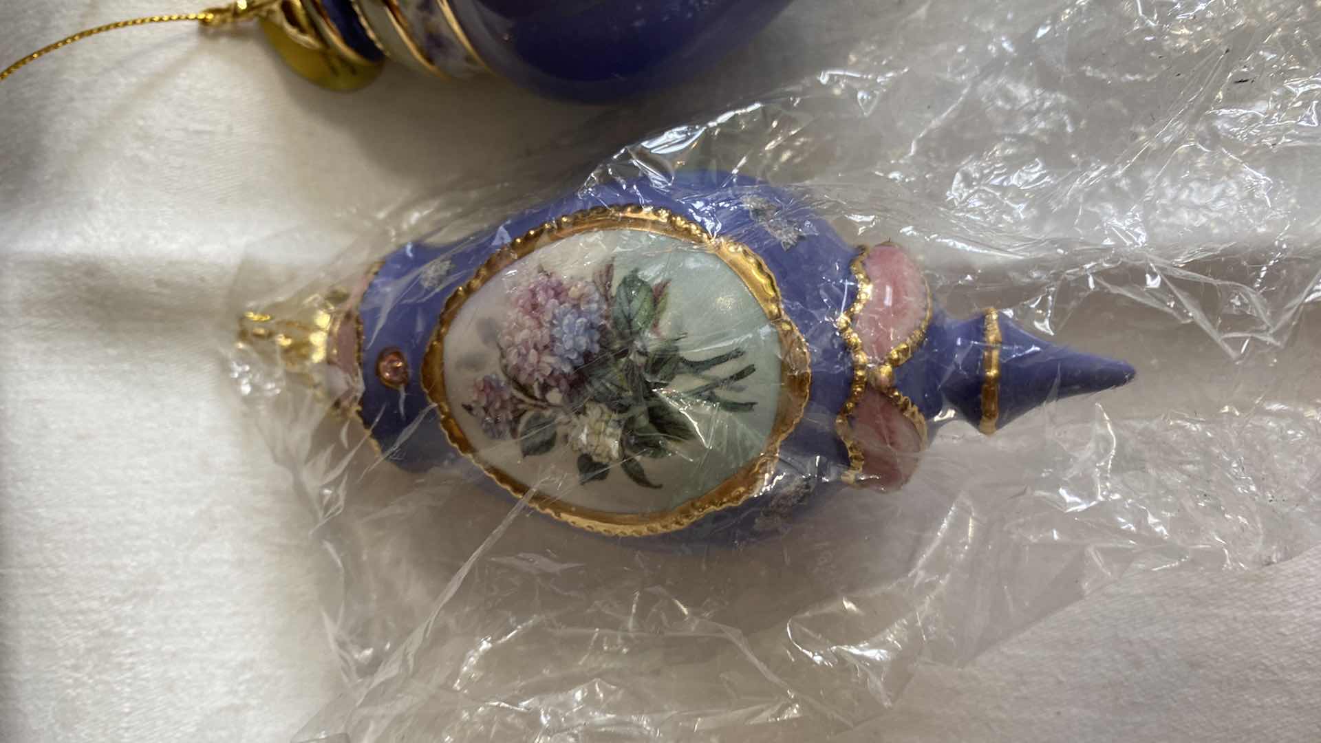 Photo 3 of VINTAGE THREE LENA LIU’s FOREVER FLOWERS PORCELAIN ORNAMENTS COLLECTIBLES BY BRADFORD EXCHANGE WITH CERTIFICATE OF AUTHENTICITY