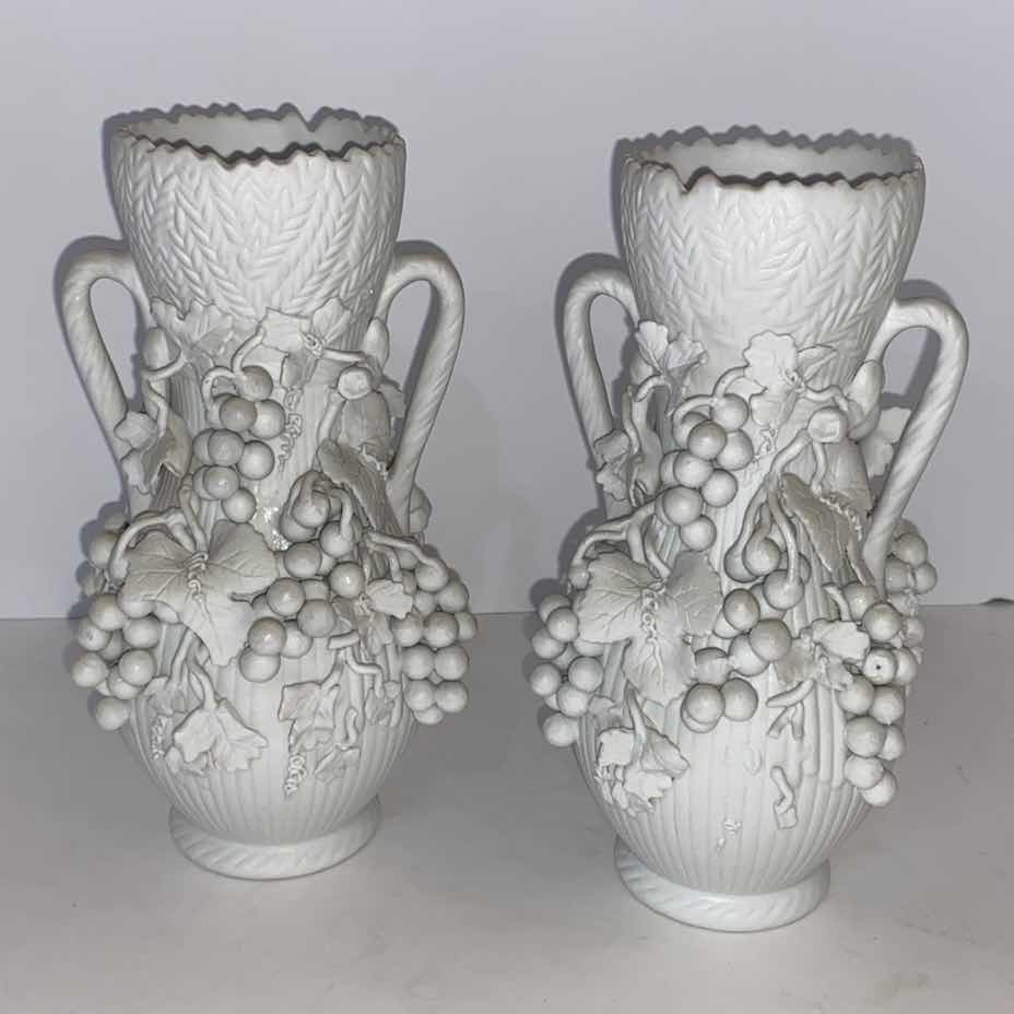 Photo 1 of PAIR OF CERAMIC VASES  4” X 8”