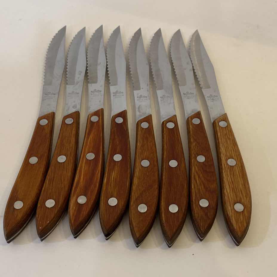 Photo 1 of UPLATE STAINLESS STEEL STEAK KNIVES SET OF 8 MADE IN JAPAN