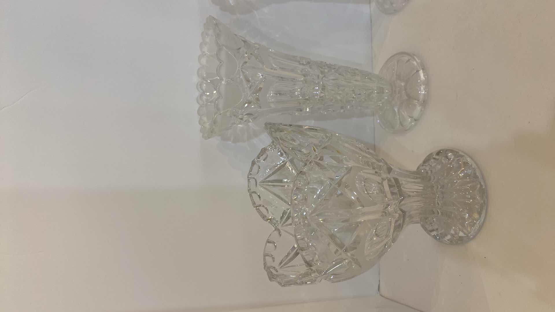 Photo 3 of CRYSTAL VASES 8” AND BOWL 10.5”
