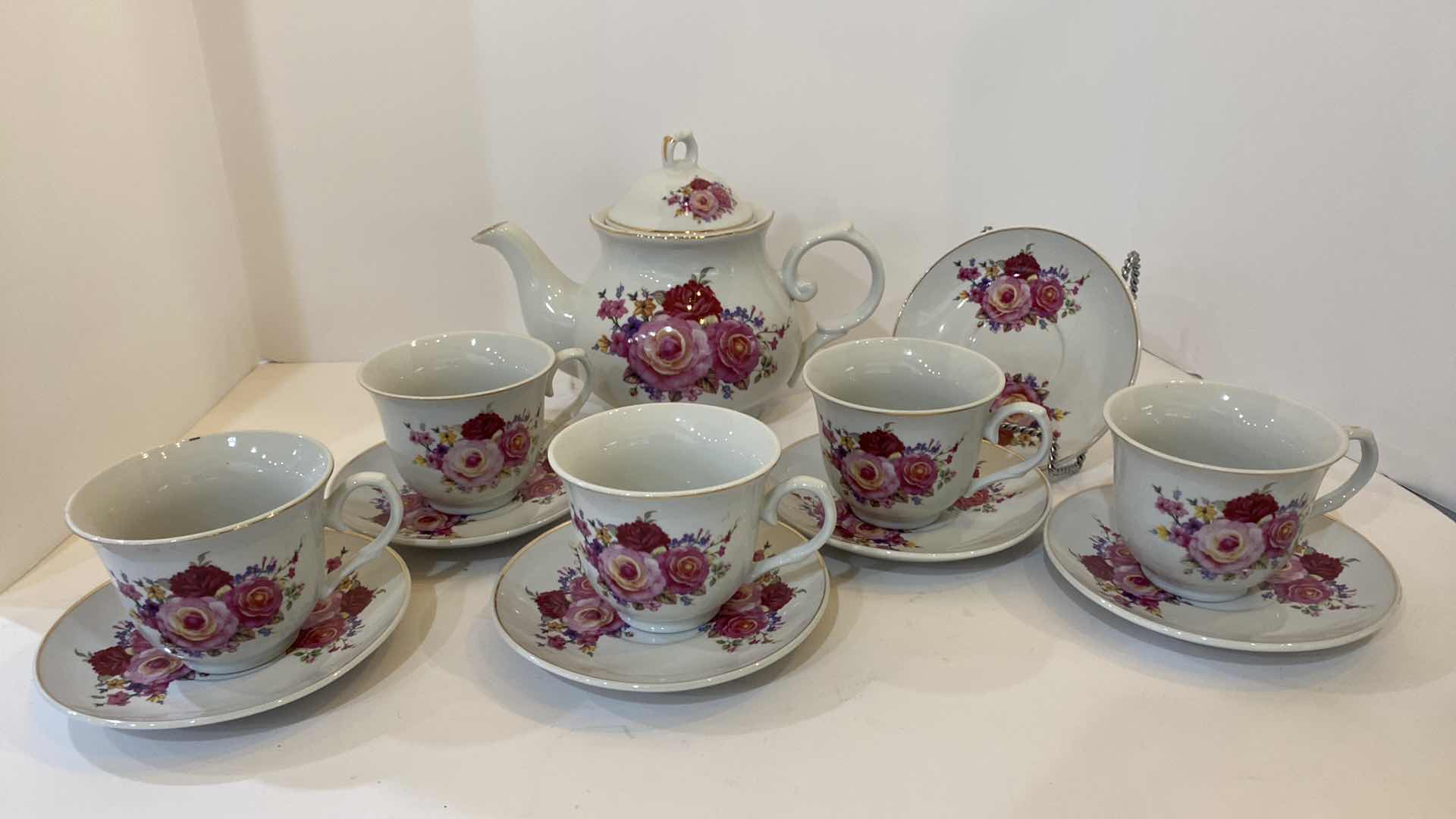 Photo 1 of GOKDEN STAR IMPORTS PORCELAIN TEA SET 13 PIECES