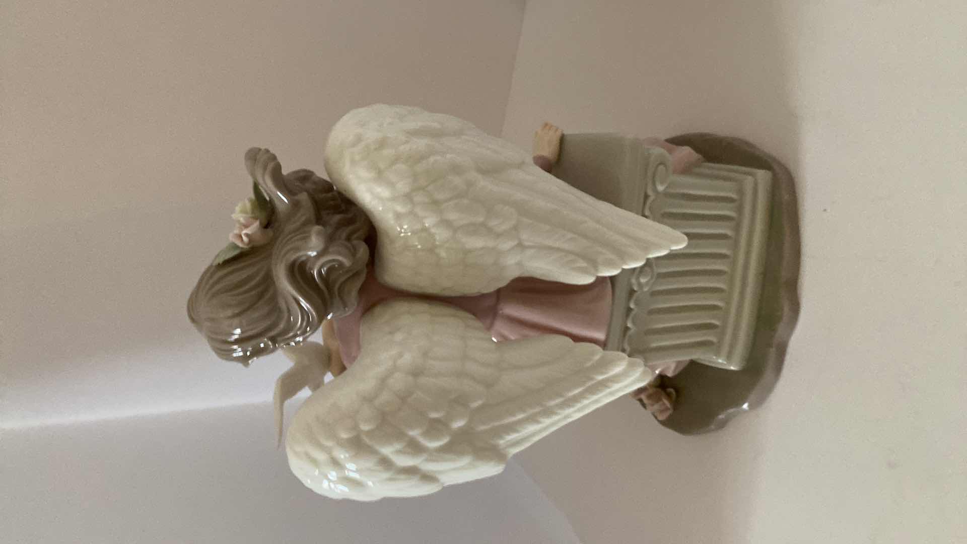 Photo 4 of PAIR OF PORCELAIN ANGELS H 13”