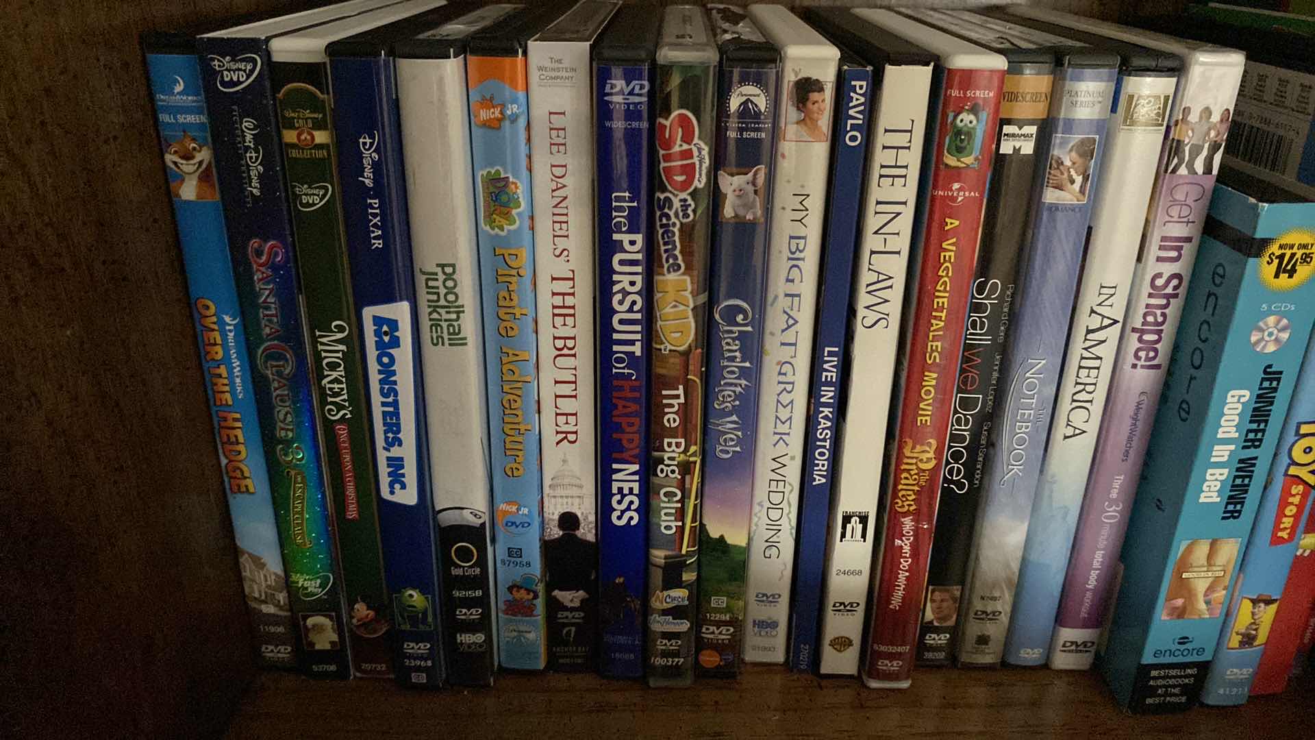 Photo 3 of SHELF OF DVDS, BOOKS AND MORE