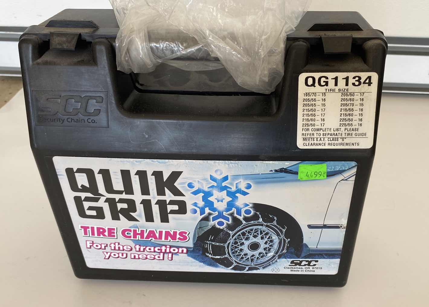 Photo 1 of QUIK GRIP TIRE CHAINS