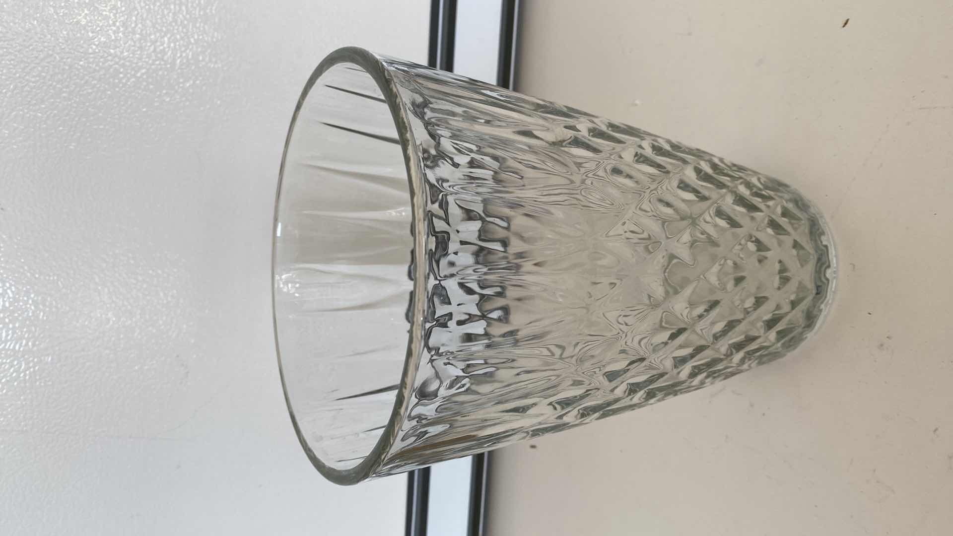 Photo 2 of HEAVY GLASS VASE 10”