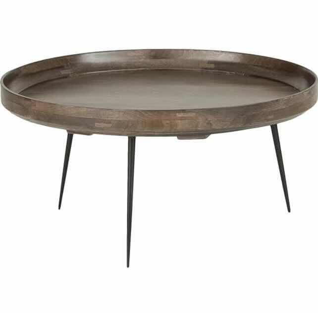 Photo 1 of LUXE DECOR Mater Bowl 29" Round Wood Sirka Grey Coffee Table