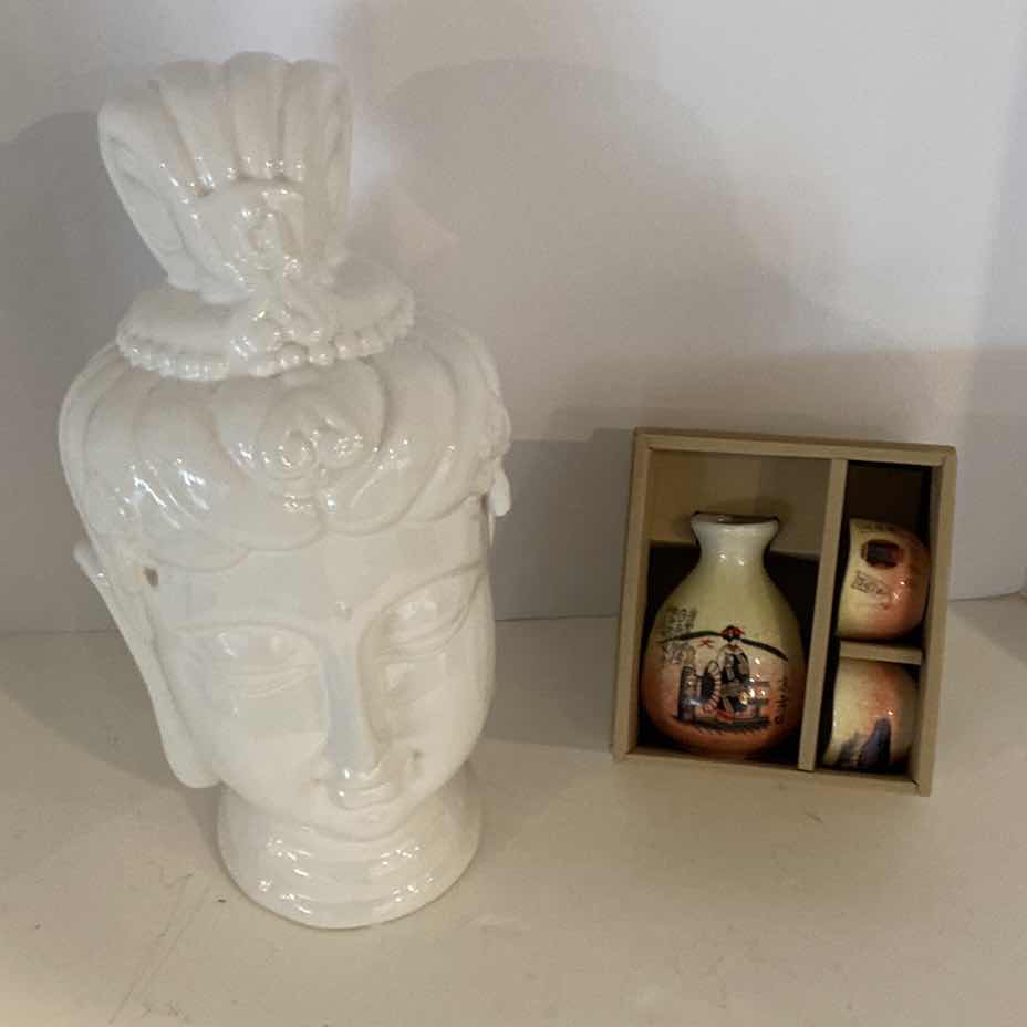 Photo 1 of CERAMIC BUDDAH HEAD H 14” AND MORE