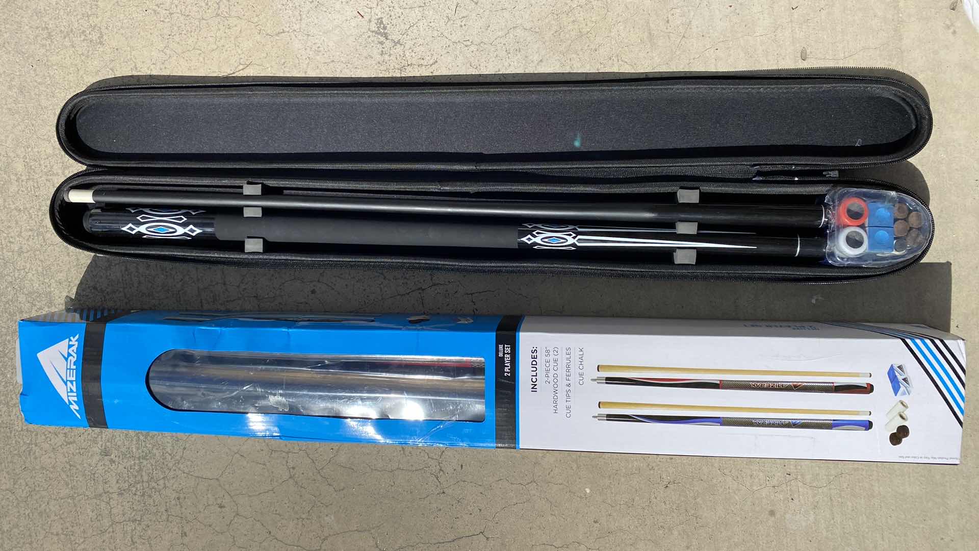 Photo 1 of MIZERAK POOL CUES AND CUE IN BAG