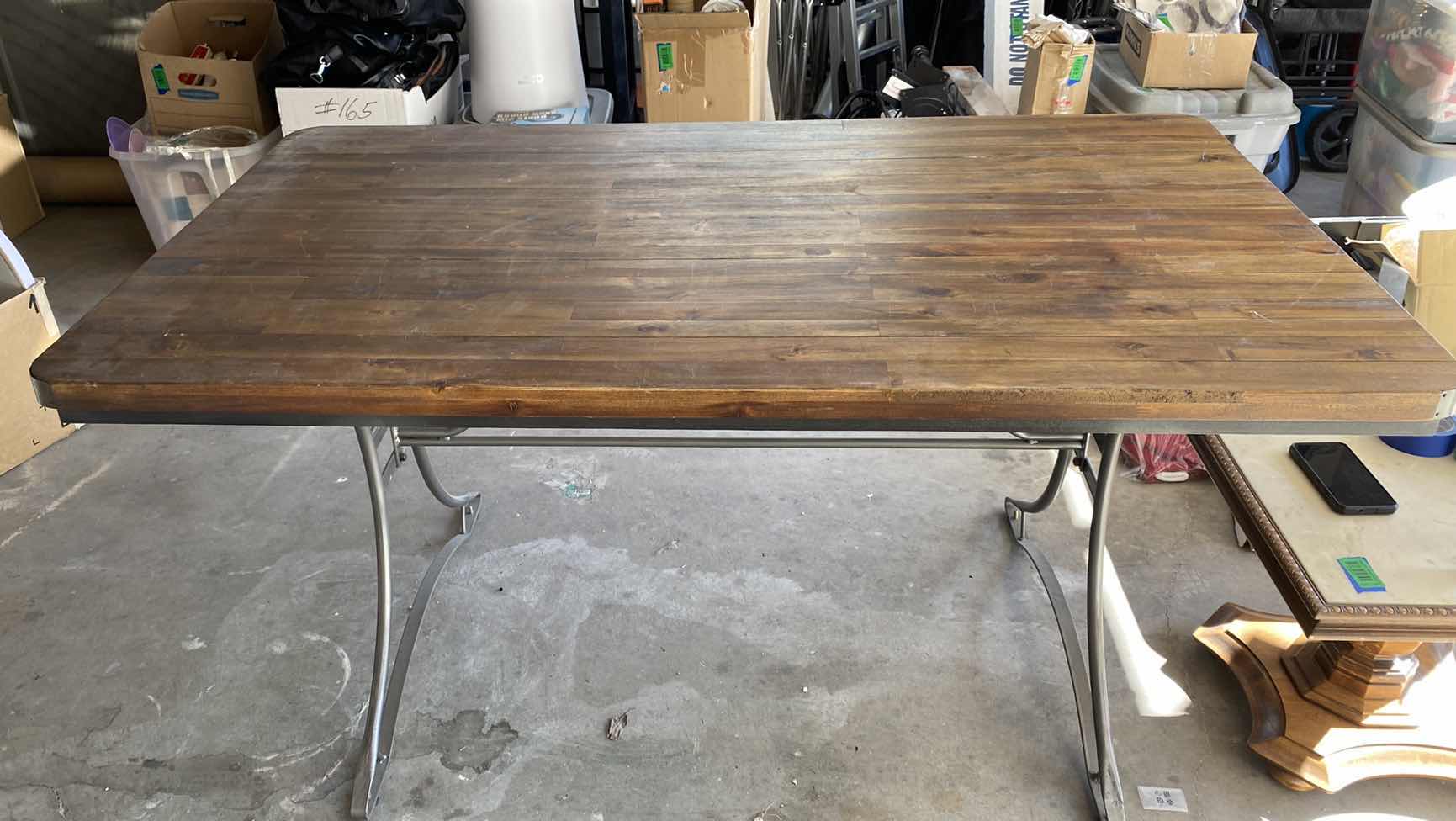 Photo 7 of JACKSON RECTANGLE SOLID WOOD DESK/TABLE WITH METAL BASE 5‘ X 3‘ X 29 1/2“