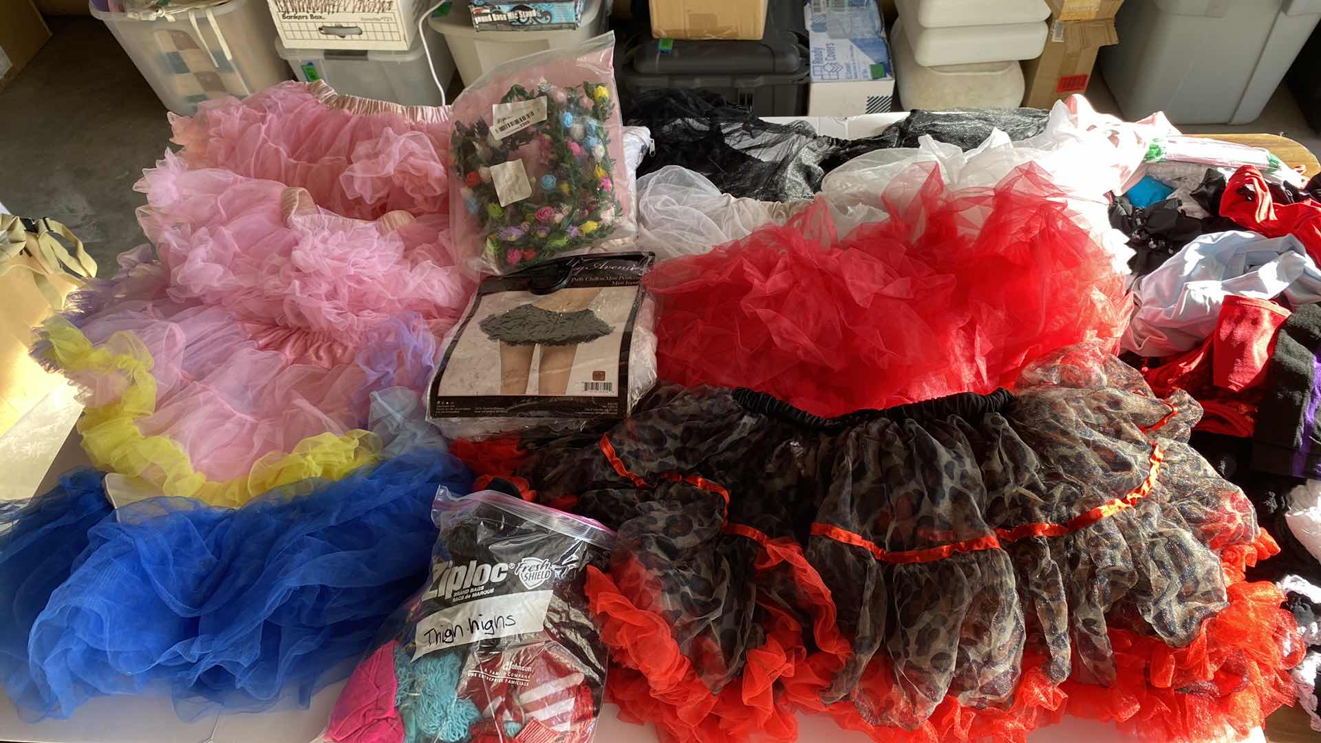 Photo 1 of COSTUME TUTUS GIRLS/WOMENS ASSORTED SIZES, THIGH HIGHS AND PANTIES