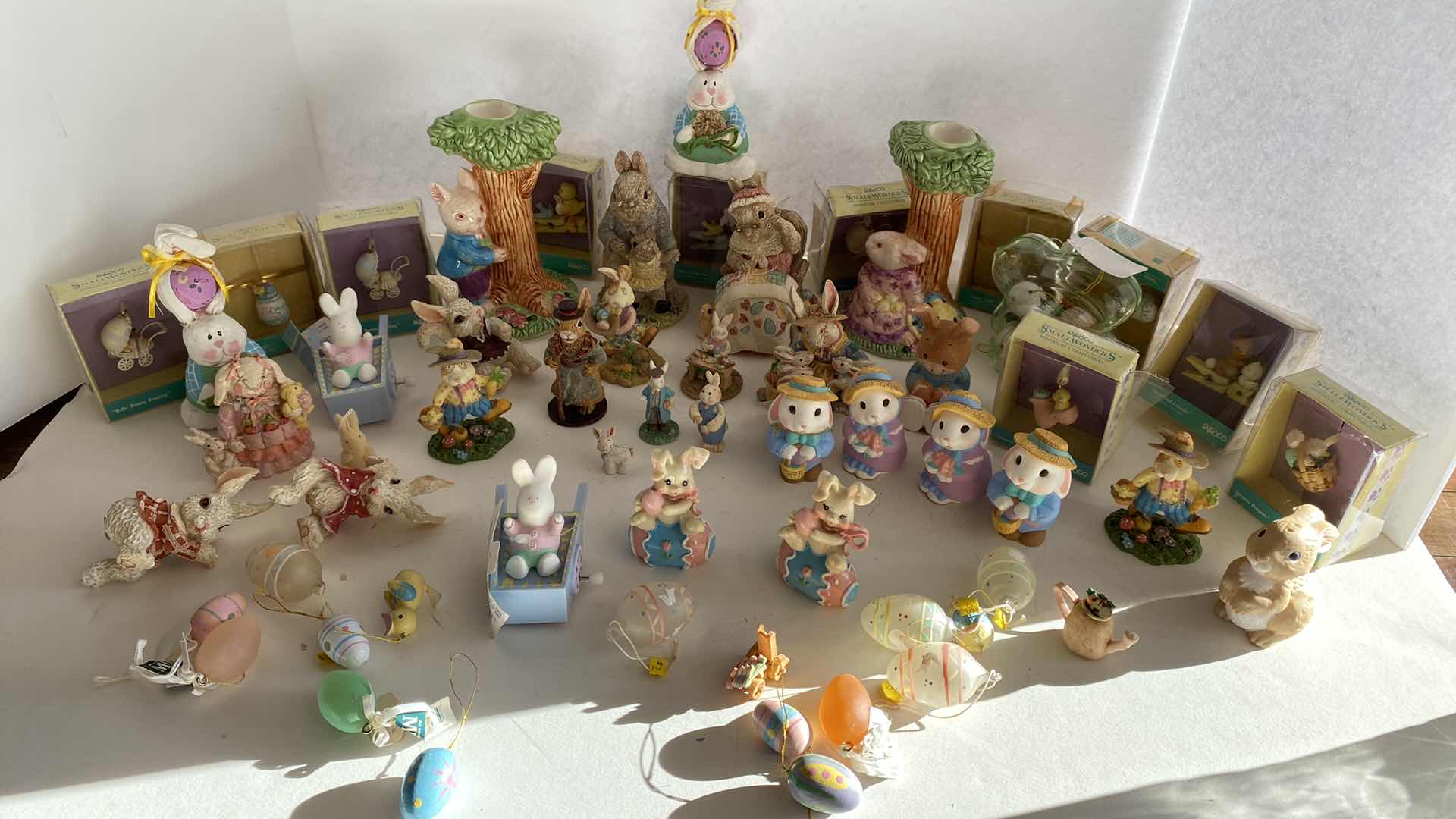 Photo 2 of EASTER CANDLESTICKS BUNNYS AND DECOR