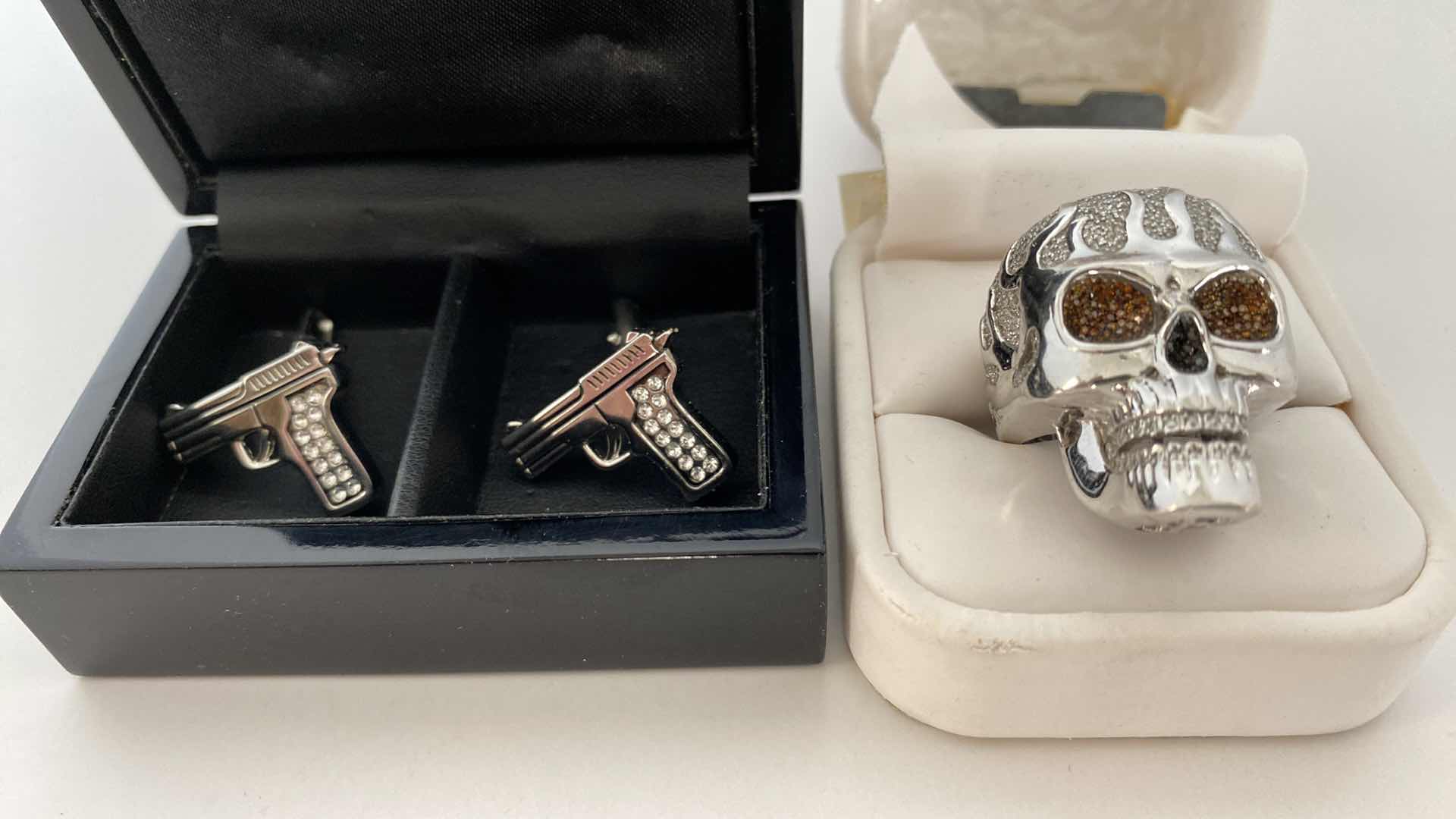 Photo 1 of MENS CUFF LINKS AND SKULL RING